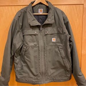 Carhartt Jefferson Quick Duck Traditional Jacket 101492 Large Green